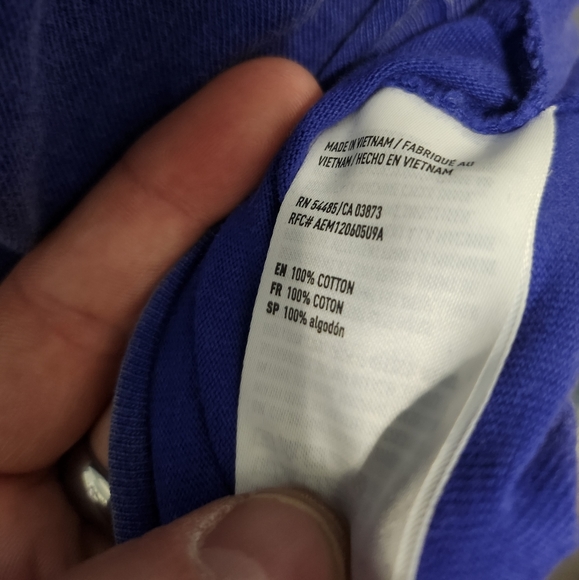 American Eagle Outfitters Purple Acid Wash Pocket Tee Size XS - Picture 6 of 7